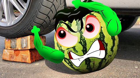 Experiment Car vs Hulk, Watermelon, Crushing Crunchy & Soft Things by Car , Animated Galaxy