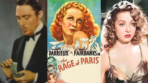 THE RAGE OF PARIS (1938) Danielle Darrieux, Douglas Fairbanks Jr. , Mischa Auer | Comedy | COLORIZD