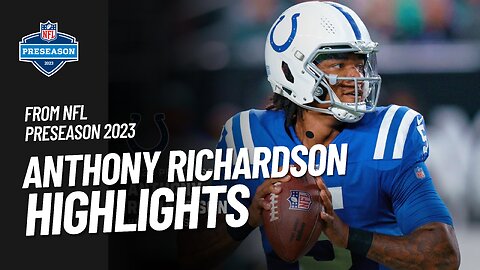 Every Throw and Run from Anthony Richardson's Preseason! | NFL