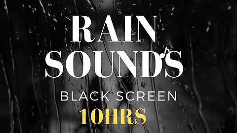 Cant sleep? Relax with Heavy Rain and Thunder sounds - BLACK CREEN