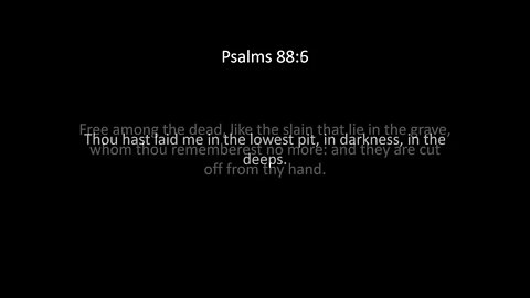 Psalms Chapter 88