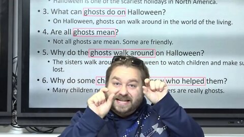 Awesome Reading Comprehension Level 1 Lesson 6 Halloween and Ghosts Story