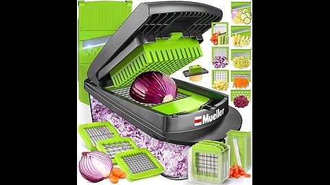 Mueller Pro-Series 10-in-1, 8 Blade Vegetable Chopper/link is on description