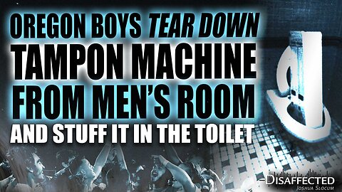 Tampon machine in men's room ripped down