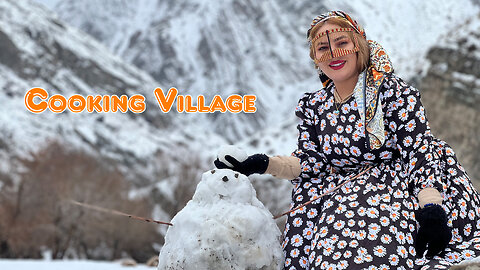 Cooking traditional food in Iranian nature