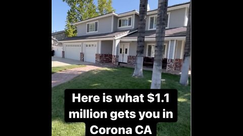 Here is What 1.1 Million Gets You in Corona CA.