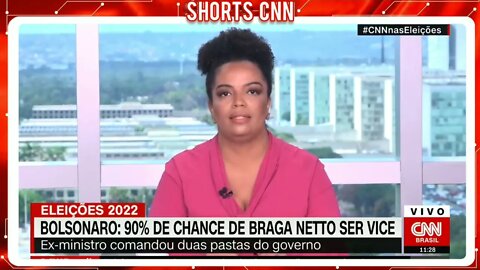 Bolsonaro diz que há "90% de chance" do ex-ministro Braga Netto ser seu vice | @SHORTS CNN