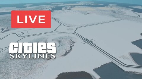 Live - Cities: Skylines - Frio de Janeiro - Ep 1 - Mapa de Neve - DLC Snow fall.