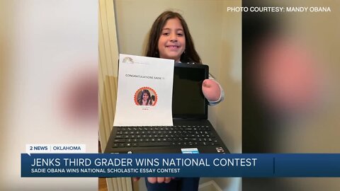 Jenks Third Grader Wins National Contest