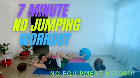 7-Minute No Jumping Workout at Home!