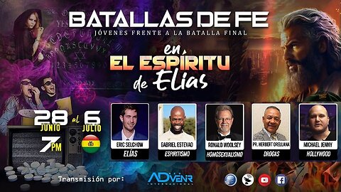 11. BATALLAS DE FE 2024 - JOVENES FRENTE A LA BATALLA FINAL - dia 9, sábado 6/7/2024 en la tarde