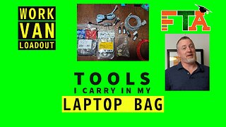 Laptop Tool Bag | Information Technology Tools | Van Loadout | Make Money as a Freelance IT Tech