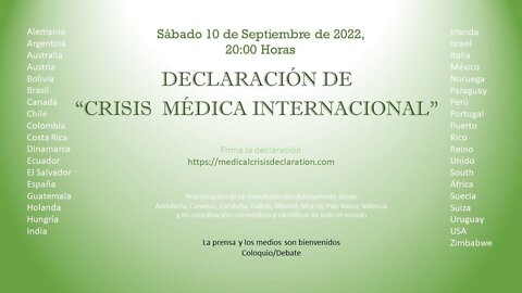 El Muro de la Verdad en 🅳🅸🆁🅴🅲🆃🅾️ MV237 Declaración de Crisis Médica Internacional