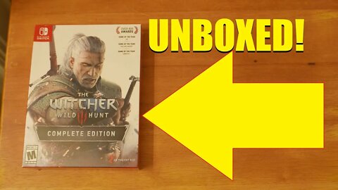 Unboxing The Witcher III Wild Hunt for the Nintendo Switch!