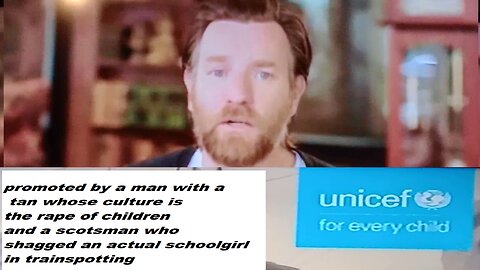 unicef, advert , with a man whose culture is the, rape of children
