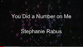 Stephanie Rabus - You Did a Number on Me (Lyric Video)