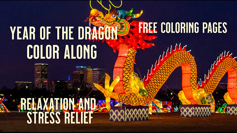 Color along Year of the dragon