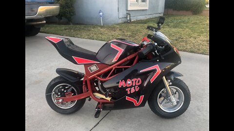 Buzzing My MotoTec GP Pocket Bike Around with a GoPro Camera