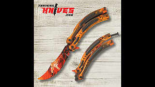 Howl and Flame Stainless Steel Butterfly Balisong Trainer WJ8126