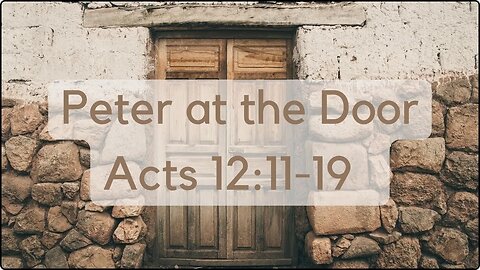 ECF Livestream | Peter at the Door Acts 12:11-19 | Kevin Salinas | 10.22.2023