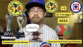 RSR6: Club América 1-0 CF Cruz Azul 2024 Liga MX Clausura Final Leg 2 Review!