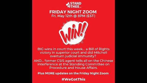 Stand4THEE Friday Night Zoom May 12 2023