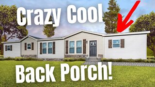 I have NEVER EVER Seen A Mobile Home Porch Like This! | Home Tour