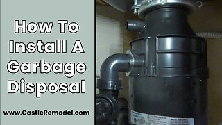 How To Install A Garbage Disposal | Installing an Insinkerator 1/3 HP Garbage Disposal