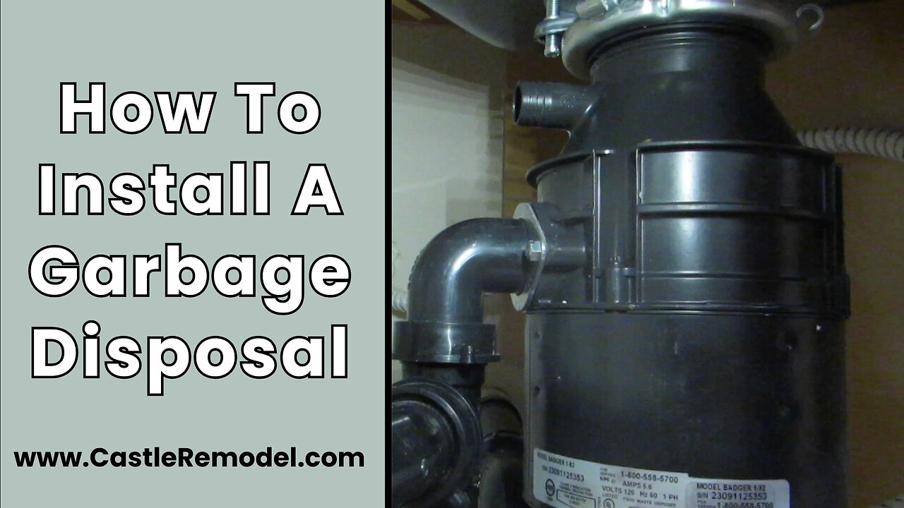 How To Install A Garbage Disposal Installing an Insinkerator 1/3 HP