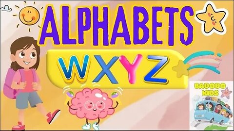 English Alphabets W, X, Y & Z | English Learning For Kids | Nursery and Preschool