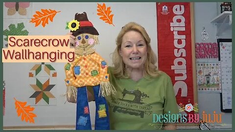 Make this Adorable Scarecrow in your Embroidery Machine! Beginner Embroidery Friendly