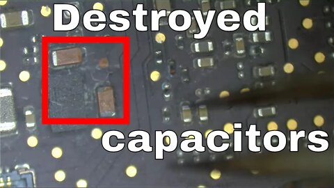 Liquid on capacitors kill Retina Macbook Pro