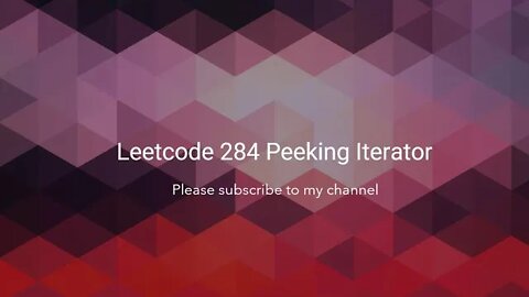 Leetcode 284 Peeking Iterator