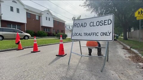 Crews working to replace 80-year-old water main in Tampa