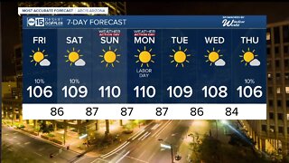 They Valley will remain hot through the next several days