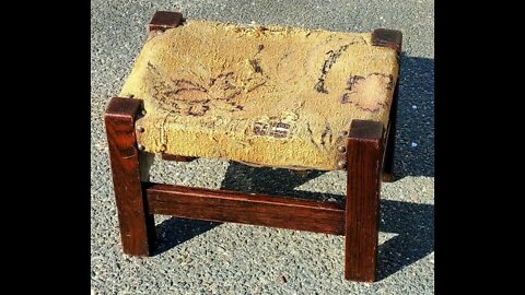 Matching foot stool for the rocking chair DIY