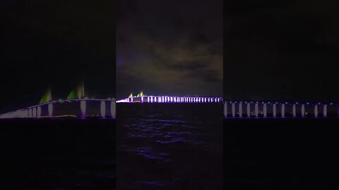 Tampa Bay Bridge at Night!