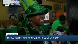 MU fans celebrate win in Milwaukee