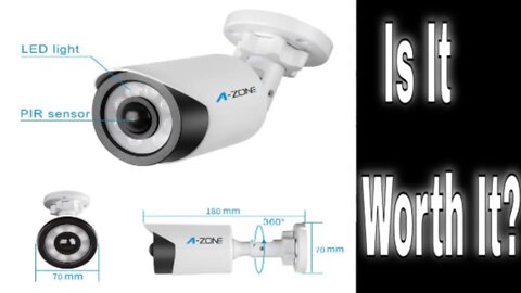 Bullet LED Motion Light, A-ZONE IP66 Waterproof Infrared Sensor Security Light