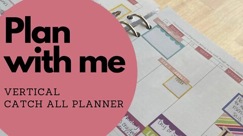 Plan with me - Holy Week // Vertical Catch all Planner // Christian Planner Plan with Me