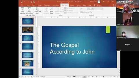 Ladies' Bible study- Overview of the Gospel of John.