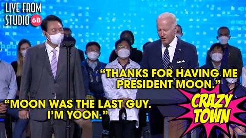 Biden Visits South Korea, Almost Gets President's Name Right (Crazy Town)