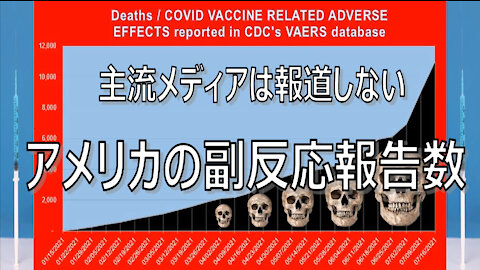 Explosively increasing U.S. VAERS Reported Vaccine Death Cases ▲急増▲アメリカ “VAERS” 副反応報告システムの死亡ケース