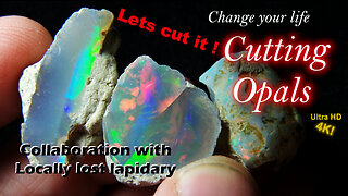 Cutting Polishing Ethiopian Opals Stone electroforming Collaboration cool Jewely making Lapidary