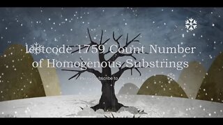 leetcode 1759 Count Number of Homogenous Substrings