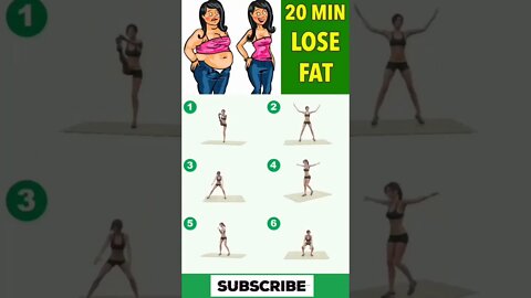 20 Min Lose Fat Exercise #shorts
