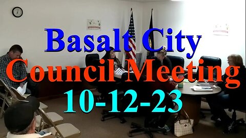 No. 1052 – Basalt City Council Meeting 10–12–23