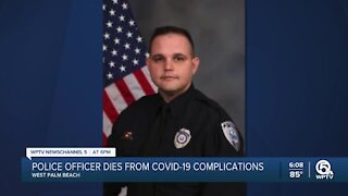 West Palm Beach police officer dies after experiencing COVID-19 complications