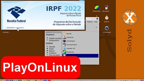 Como Instalar o IRPF2022 no PlayOnLinux. Aplicativo do Windows no Linux.