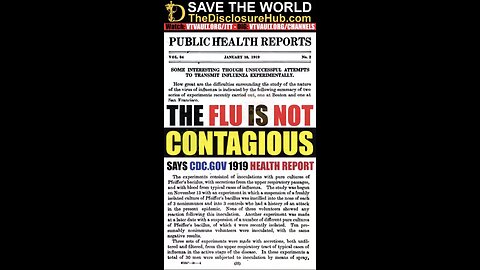 The Flu is NOT contagious!
